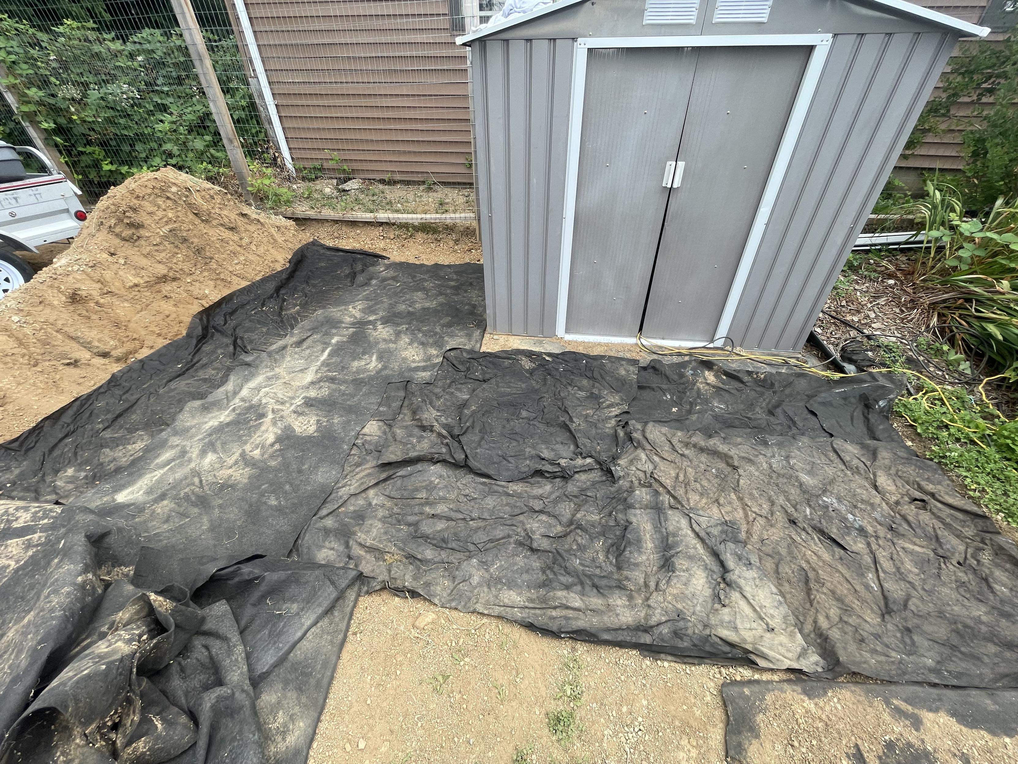 last shot of all of the pieces covering the ground.